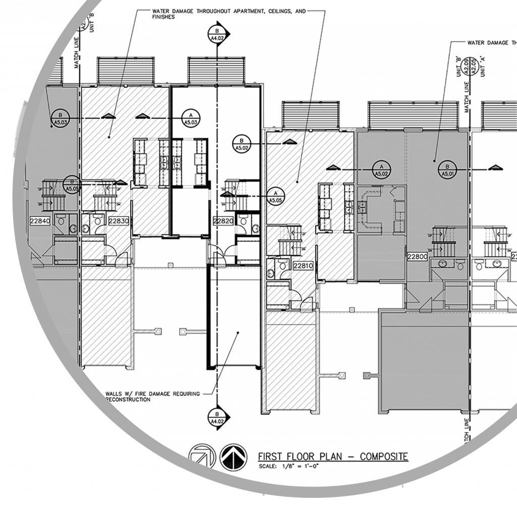 Vivid Design Group Graphic_First-Floor-Plans-Composite; RestorationArchitects.net